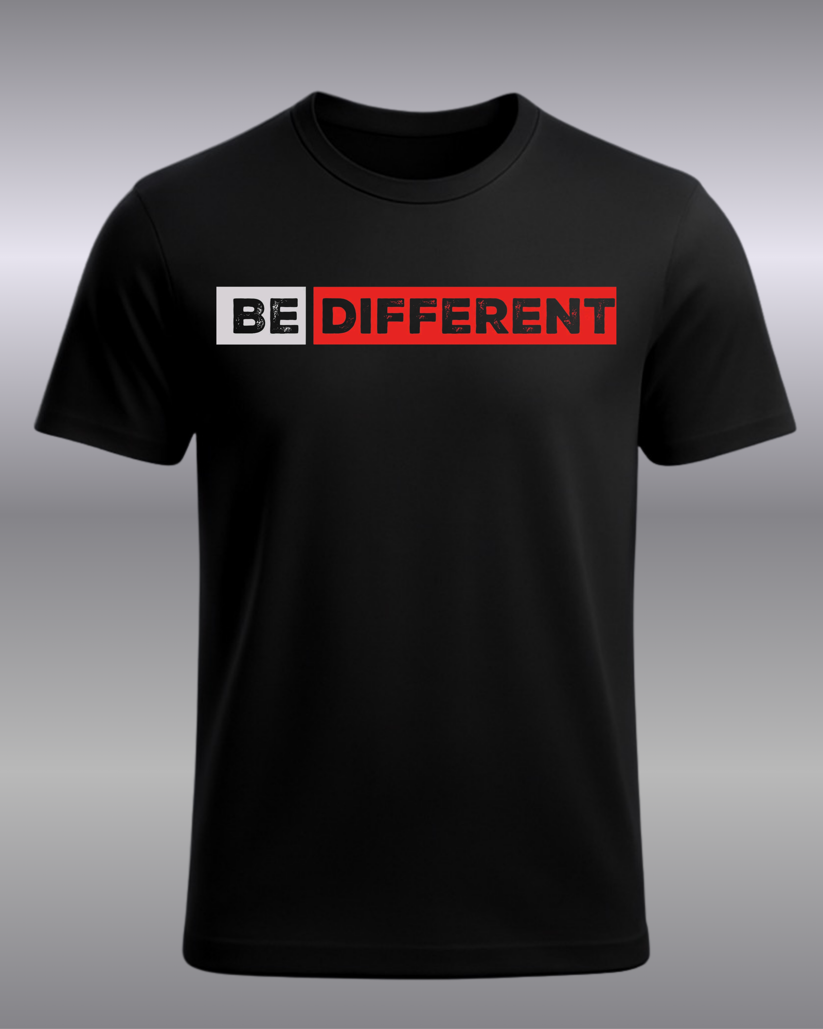 Be Different” Black T-Shirt