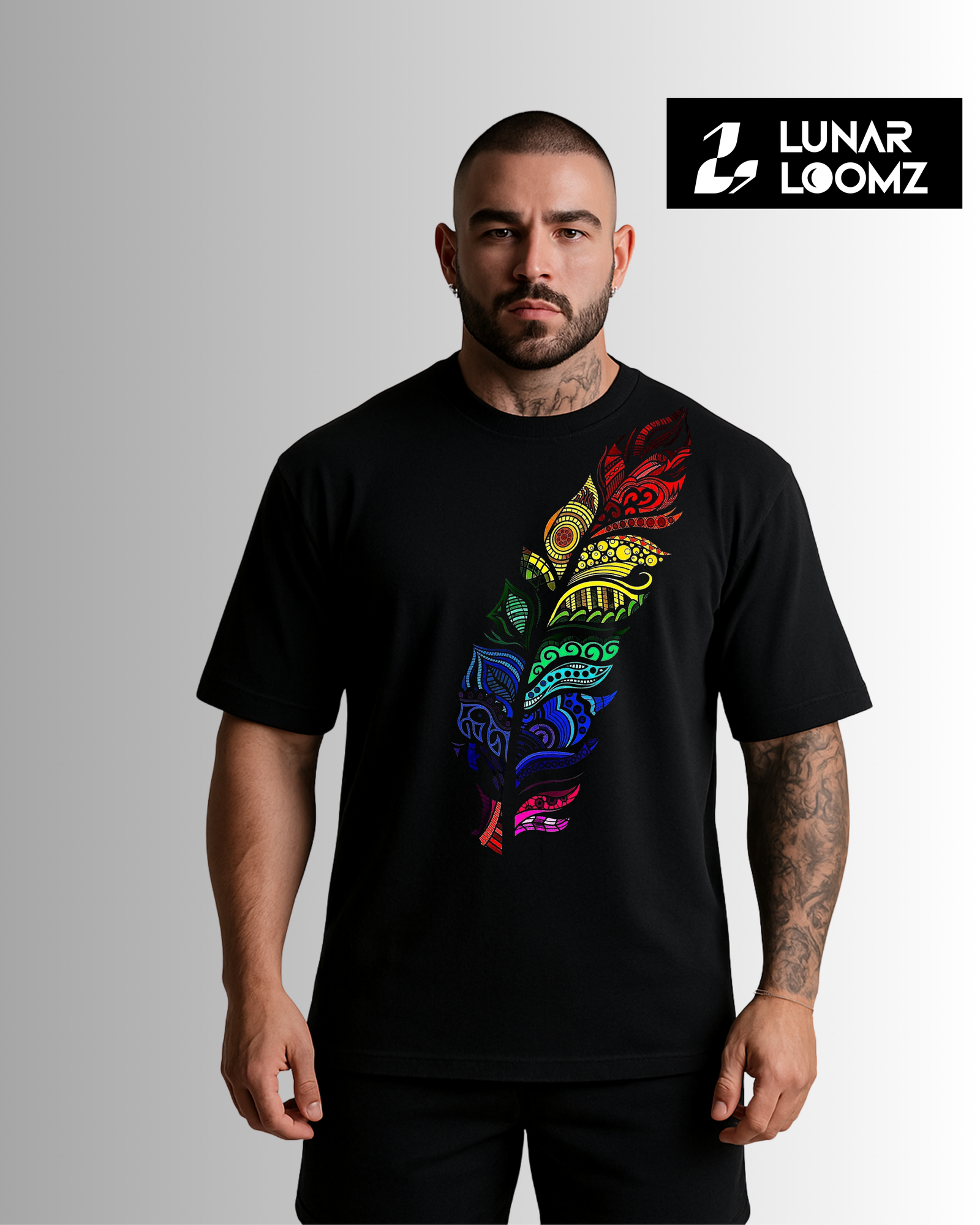 Evergreen Leaves  -Black